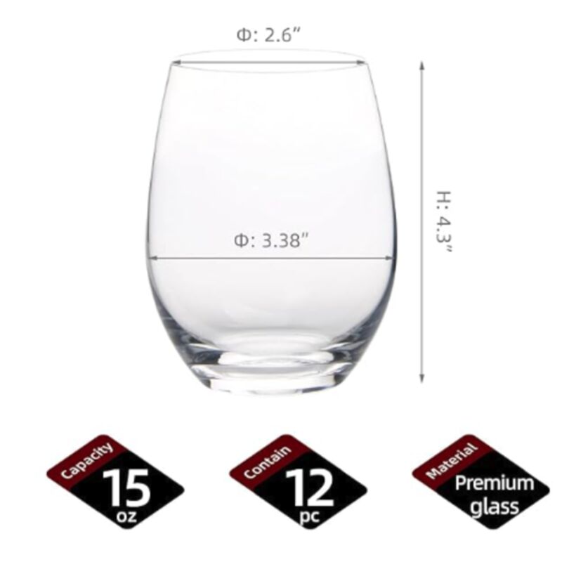 Custom 15oz Wine Glass Thumbnail